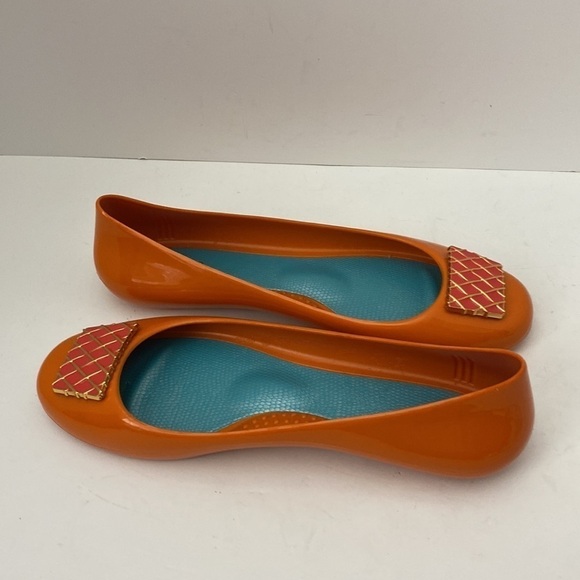 Oka.B orange jelly flats women’s size 7. - Picture 5 of 9